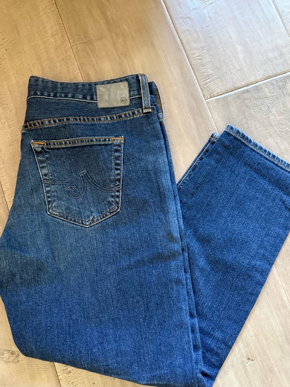 Ag Adriano Goldschmied Men’s Straight Jeans - Deep Blue